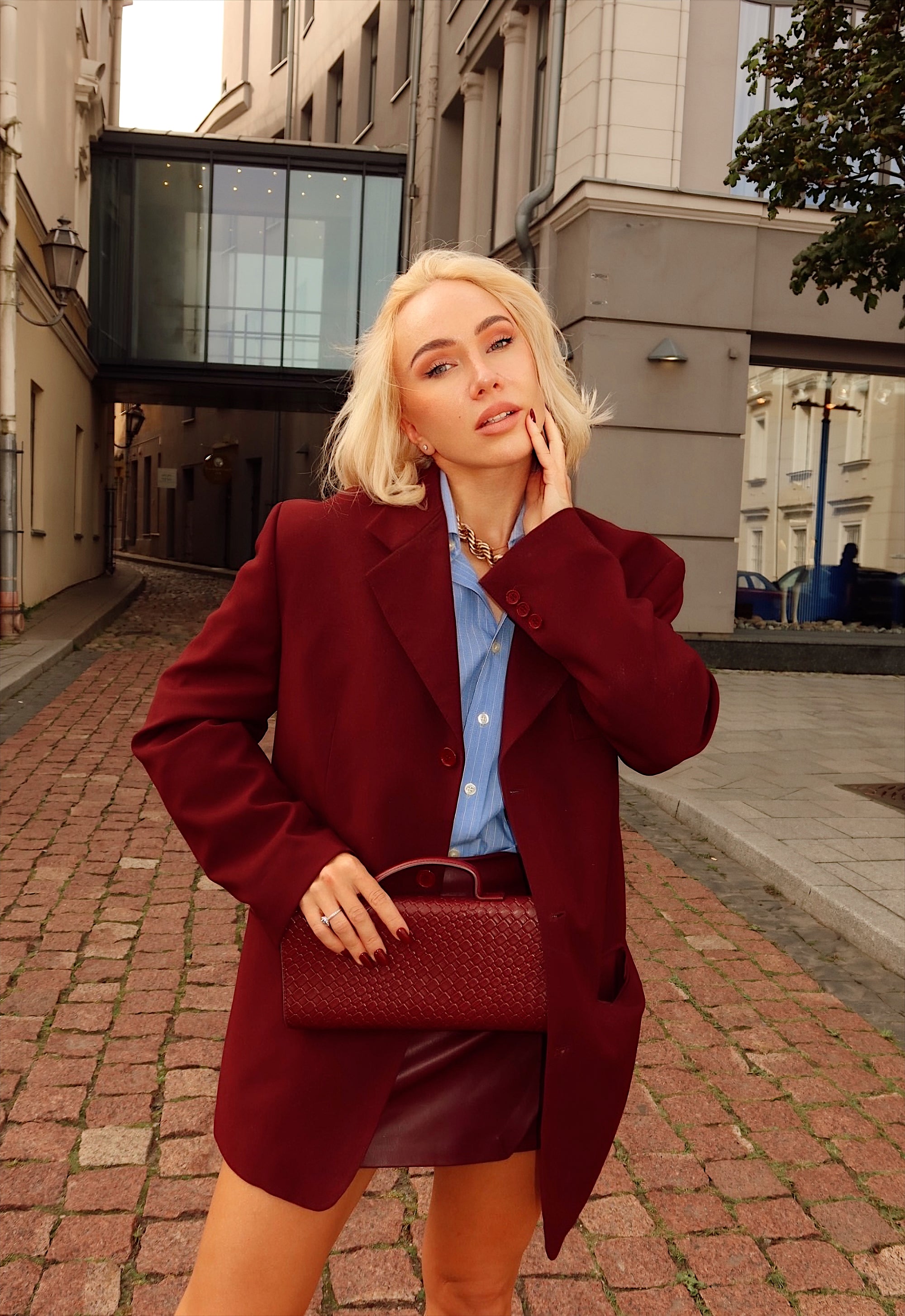 Outdoor photoshoot in Vilnus Lithuania